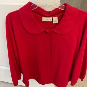 Red 3/4 length sleeve cape